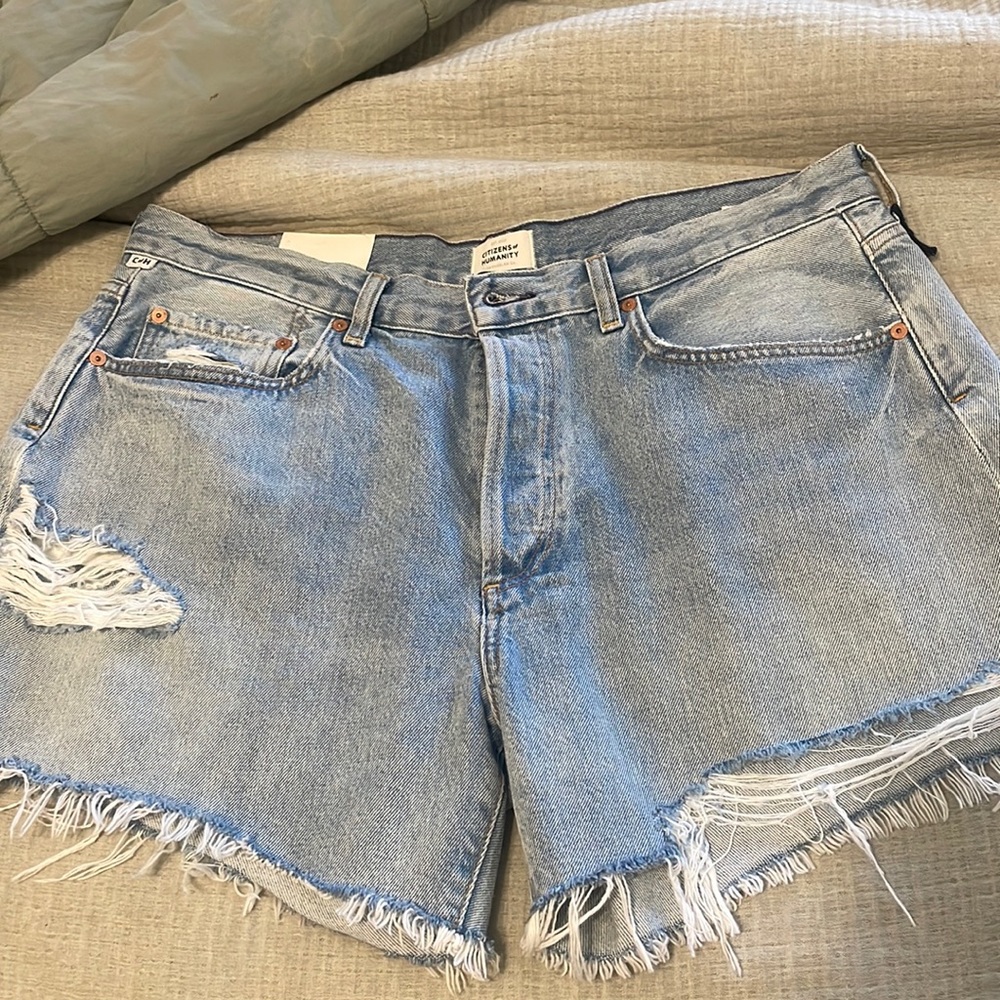 NWT Citizens of Humanity Annabelle Relaxed Vintage Cut Off Shorts - 32